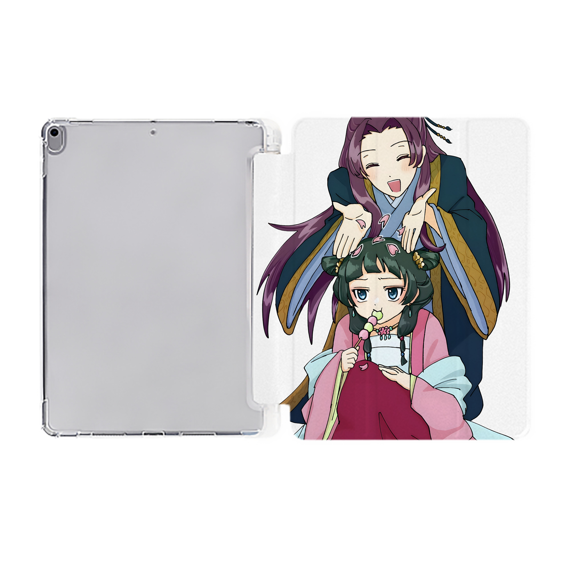 （画像用） 薬屋のひとりごと The Apothecary Diaries IPad ケース ペン収納付き 三つ折りスタンド PUレザー×シリコン 対応機種9.5/10.5/10.9インチ
